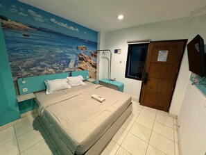 Quarto casal luxo | Escrivaninha, Wi-Fi de cortesia, roupa de cama