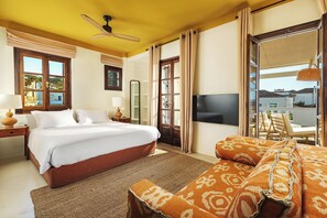 Junior Suite | 1 bedroom, Egyptian cotton sheets, premium bedding, minibar