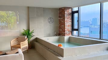 Indoor pool, a heated pool