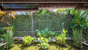 Villa, 2 chambres, fumeur, piscine privée | Terrain de l’hébergement 