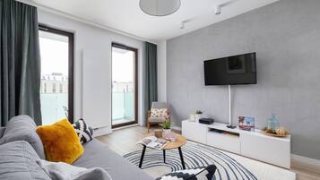 Departamento, 1 habitación, balcón | Sala de estar