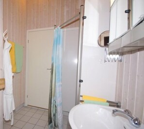 Douche, sèche-cheveux