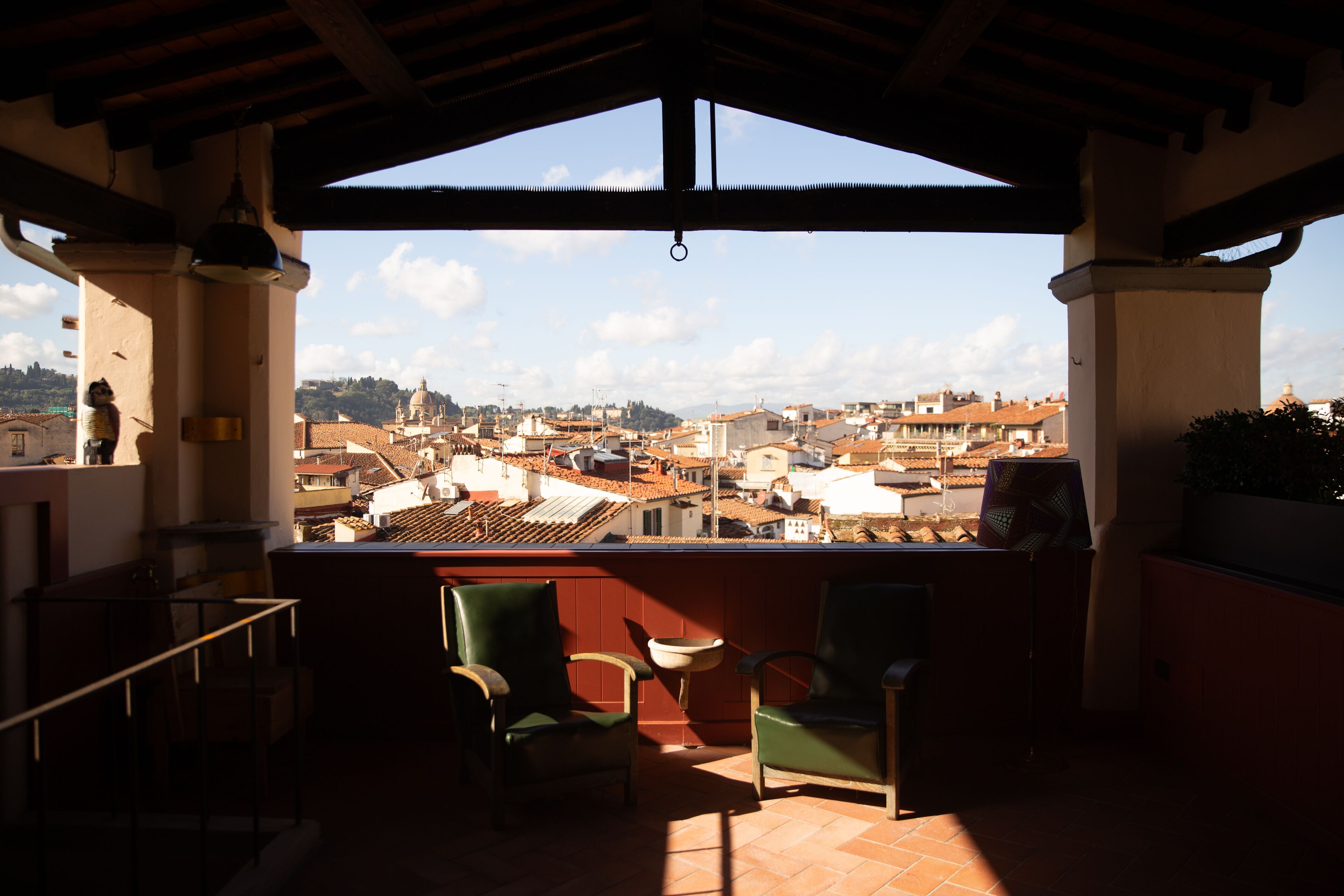 Panoramic Double Room, City View | Terrace/patio