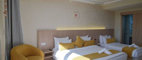 Tripla Deluxe | 1 camera, biancheria in cotone egiziano