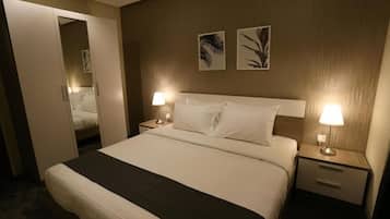 2 Schlafzimmer, VerdunkelungsvorhÀnge, schallisolierte Zimmer