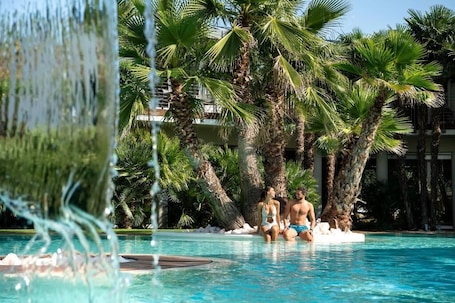 Indoor pool, seasonal outdoor pool