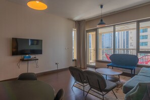 Living area - BellaVista - 1 Bedroom Burj Khalifa View (Dubai)