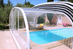 Pool - Villa Climatisée Avec Piscine Chauffée et Couverte (Cébazan)