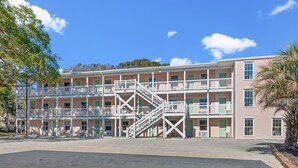 Exterior - TreeHouse Lodge, Walk to Beach, Pet-Friendly 201 (North Myrtle Beach)