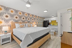 Iron/ironing board, WiFi, bed sheets - TreeHouse Lodge, Walk to Beach, Pet-Friendly 301 (North Myrtle Beach)