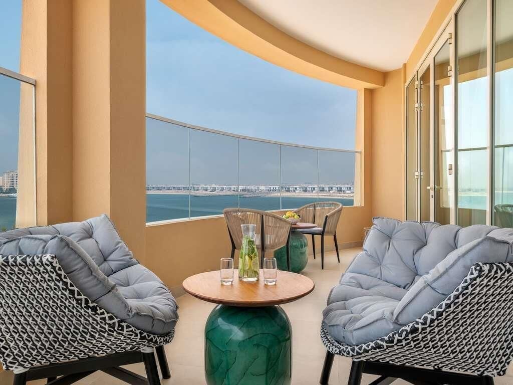 Panoramic Suite, 1 Bedroom, Sea View, Club Access | Premium bedding, down duvets, memory-foam beds, minibar
