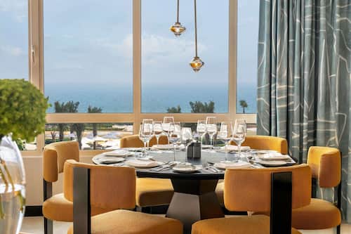 Panoramic Suite, 1 Bedroom, Sea View, Club Access | Premium bedding, down duvets, memory-foam beds, minibar