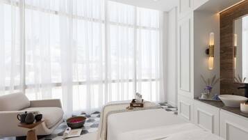 Couples treatment room(s), sauna, steam room, body treatments