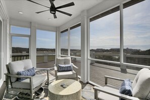 Terrace/patio - Beautiful Golf Course Home Bald Head Island (Bald Head Island)