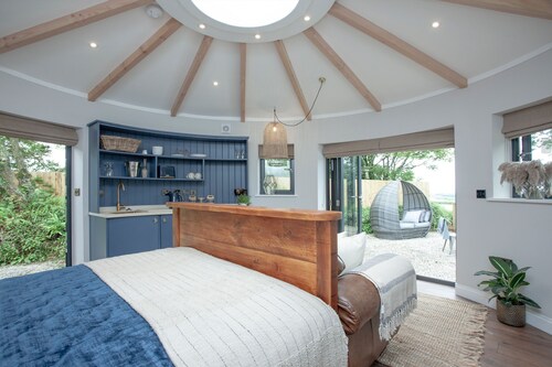 Cynefin Roundhouse  -  A luxury cabin exclusive for couples with hot tub.