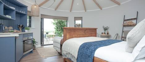 1 غرفة نوم ومكواة/لوح كي وواي فاي مجانًا وملاءات أسرّة