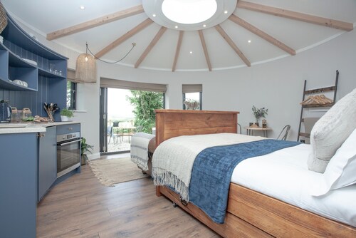 Cynefin Roundhouse  -  A luxury cabin exclusive for couples with hot tub.