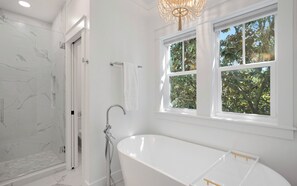 Hair dryer, towels - Refined Seagrove Home + Private Pool & Bikes (Santa Rosa Beach)