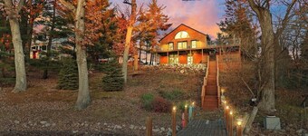 Woodhaven on Pleasant Lake |Pleasant Lake |Lakefront |Wraparound Deck |Views |Dock |Kayaks & Boards