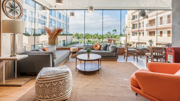 Sitteområde i lobbyen