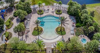 Modern clean home with private pool covered patio, game room and close to Disney