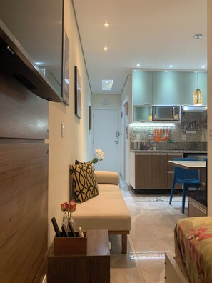 奢华开间 | 起居区 | 平板电视