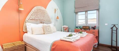 1 chambre, lit parapluie, Wi-Fi, draps fournis