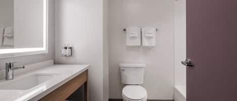 Pillowtop beds, desk, laptop workspace, blackout drapes