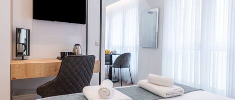 1 makuuhuone, tallelokero huoneessa, silitysrauta/-lauta, ilmainen Wi-Fi