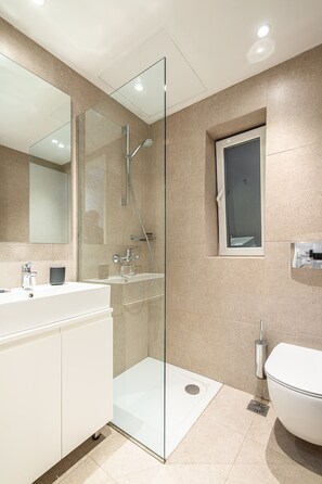 淋浴设施、吹风机、毛巾