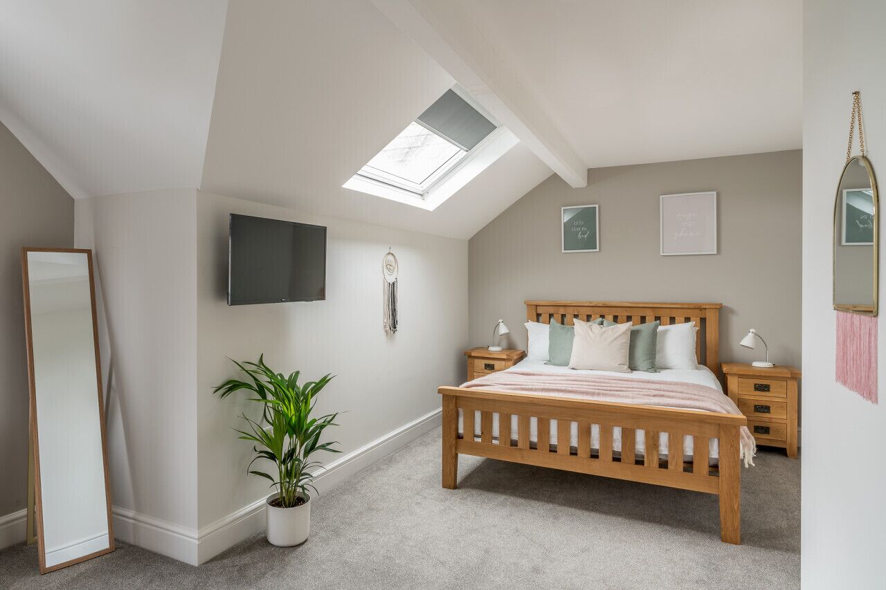 2 soveværelser, strygejern/strygebræt, weekendseng, gratis Wi-Fi