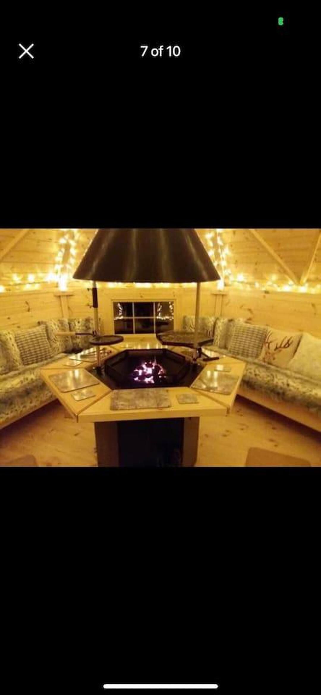 Cabin | Private kitchen | Fridge, microwave, oven, stovetop