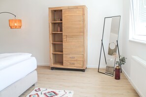 1 soverom, strykejern/-brett, reiseseng for barn og wi-fi