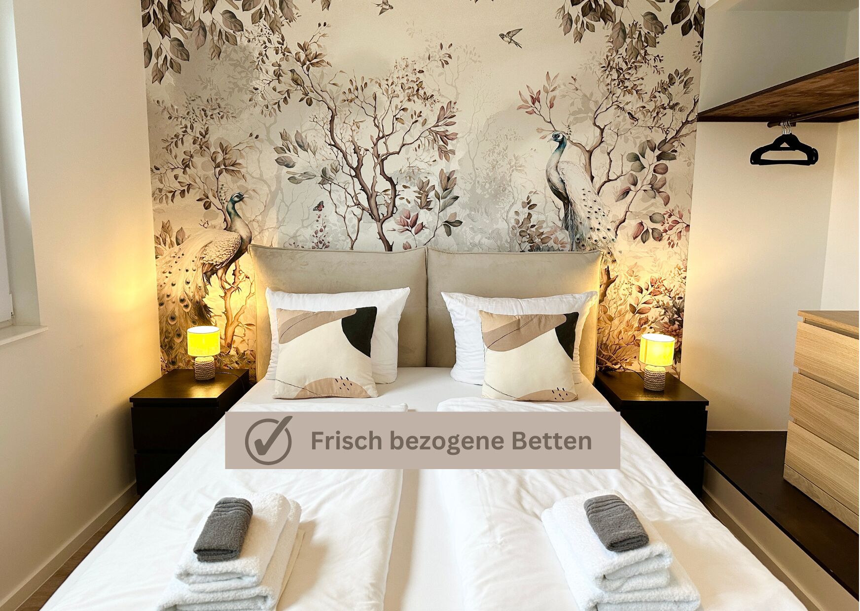 1 slaapkamer, een strijkplank/strijkijzer, gratis wifi, beddengoed