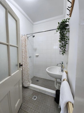Hair dryer, towels