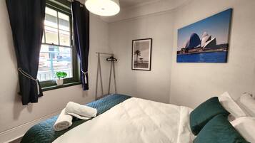 Desk, iron/ironing board, free WiFi, bed sheets