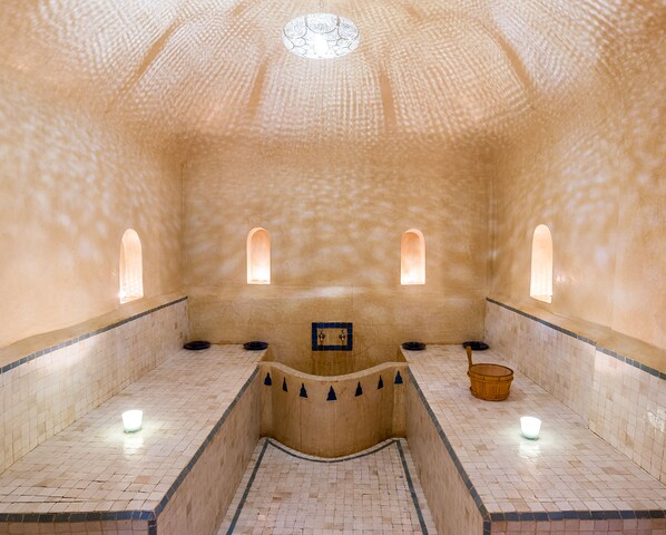 Salas de tratamiento para parejas, baño turco/hammam