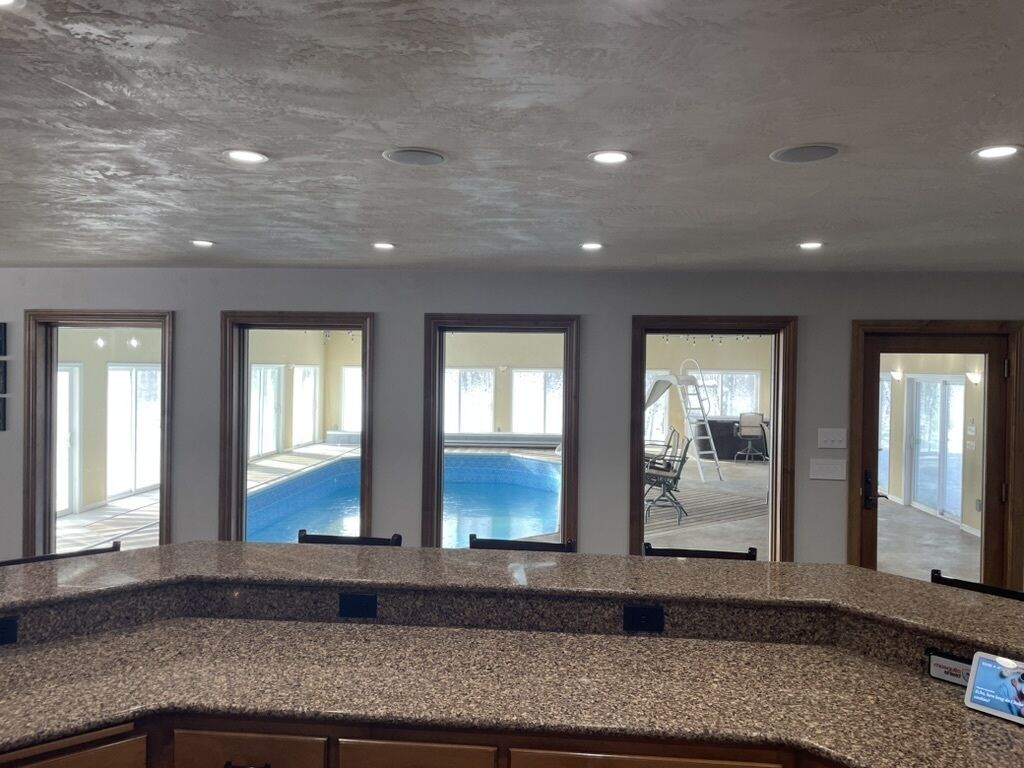 Indoor pool, a heated pool