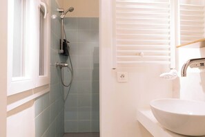 Shower, hair dryer