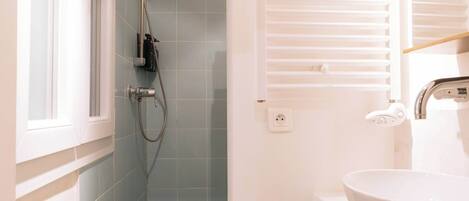 Shower, hair dryer
