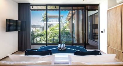 Coastal Charm: 4BR New Villa, 200m to Canggu Beach