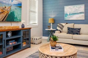 Casa, varias camas (Bay Shack) | Zona de estar