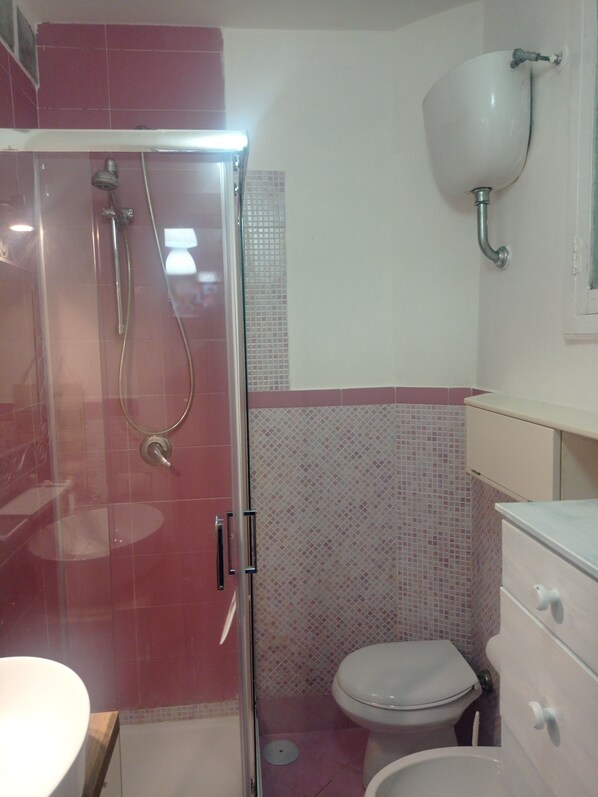 Bruser, hårtørrer, bidet, håndklæder