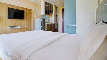 Deluxe-dobbeltværelse | Skrivebord, gratis Wi-Fi, sengetøj