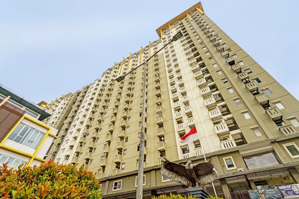 Residents enjoy expansive views from their balconies.