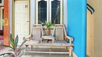 Sittområde i lobbyn