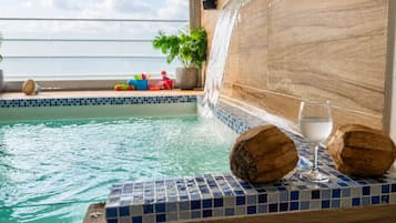 Indoor pool, a heated pool