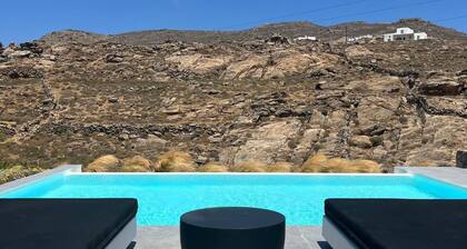 DESIGN VILLAS WITH THE MOST BEAUTIFUL SEA VIEW! BLACK AND WHITE VILLAS MYKONOS