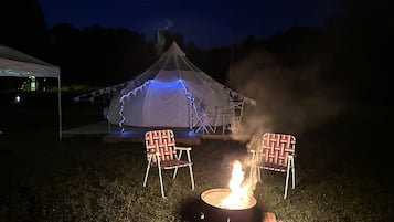 Overnatningsstedets område