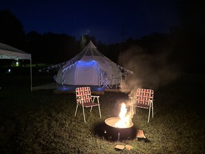 Property grounds - Stargazer Tent on Ischua Creek @ Campground Adventures (Hinsdale)